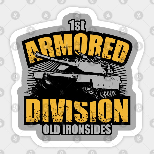 1st Armored Division Sticker by TCP